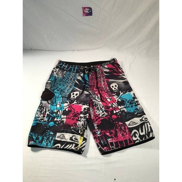 Quiksilver Bathing Suit Board Shorts Mens sz 30 Multicolor Swim Trunks - Picture 1 of 7
